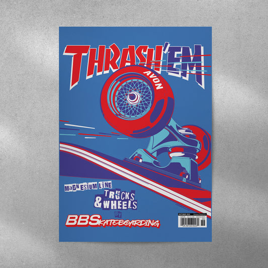 THRASH'em BBSkateboarding Poster