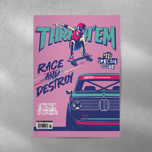 THRASH'em 2002 Race and Destroy Poster