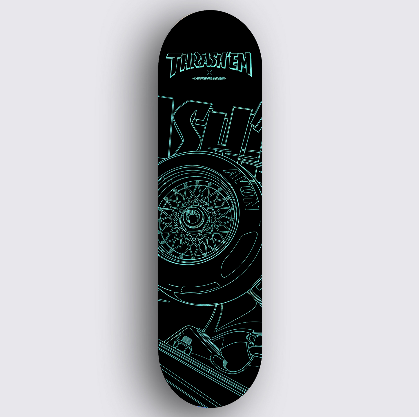 THRASH'em Deck 3-piece Skatewheel