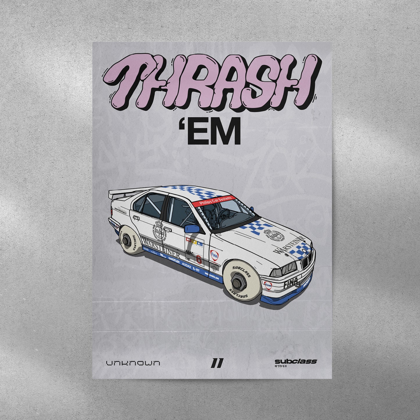 THRASH'em E36 M200 Centerlock Poster