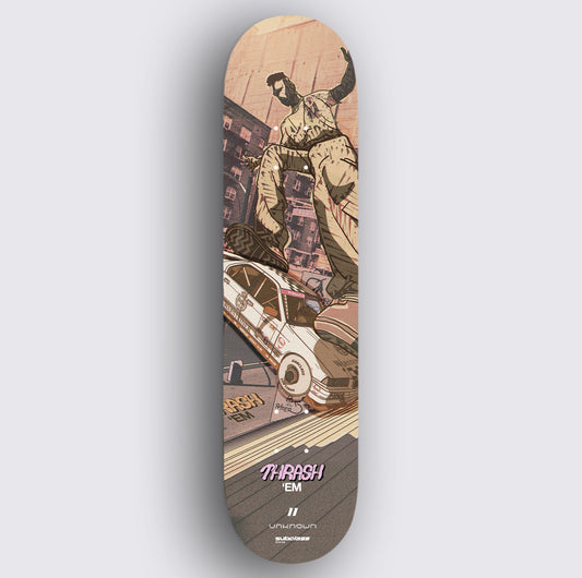 THRASH'em Deck E36 Kickflip